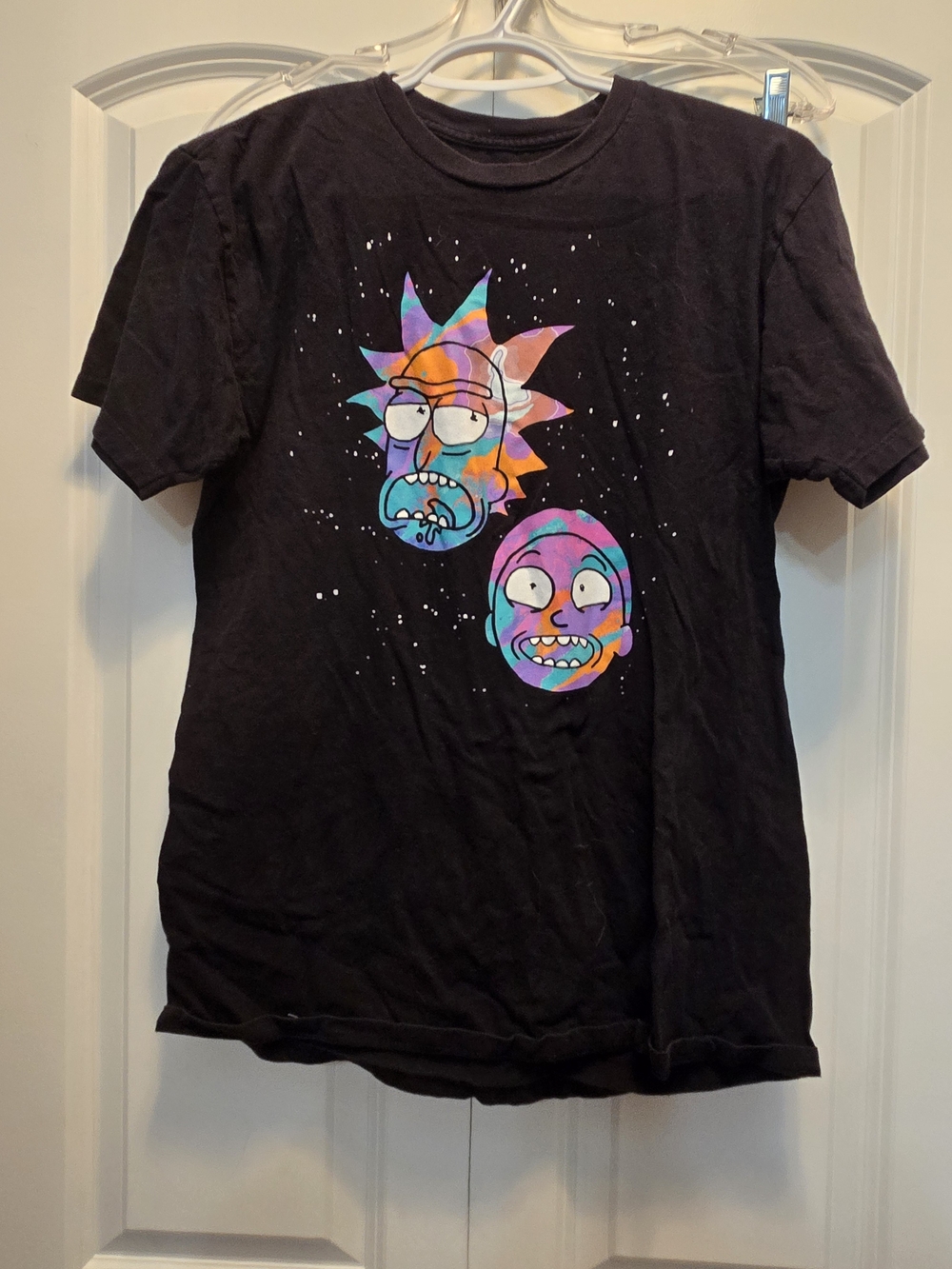 Graphic Rick & Morty Short Sleeve Tee - Black with Multicolor Print